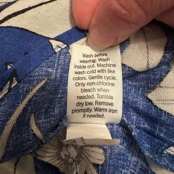 Sonoma Blue Floral Midi Skirt XL - Picture 11 of 13